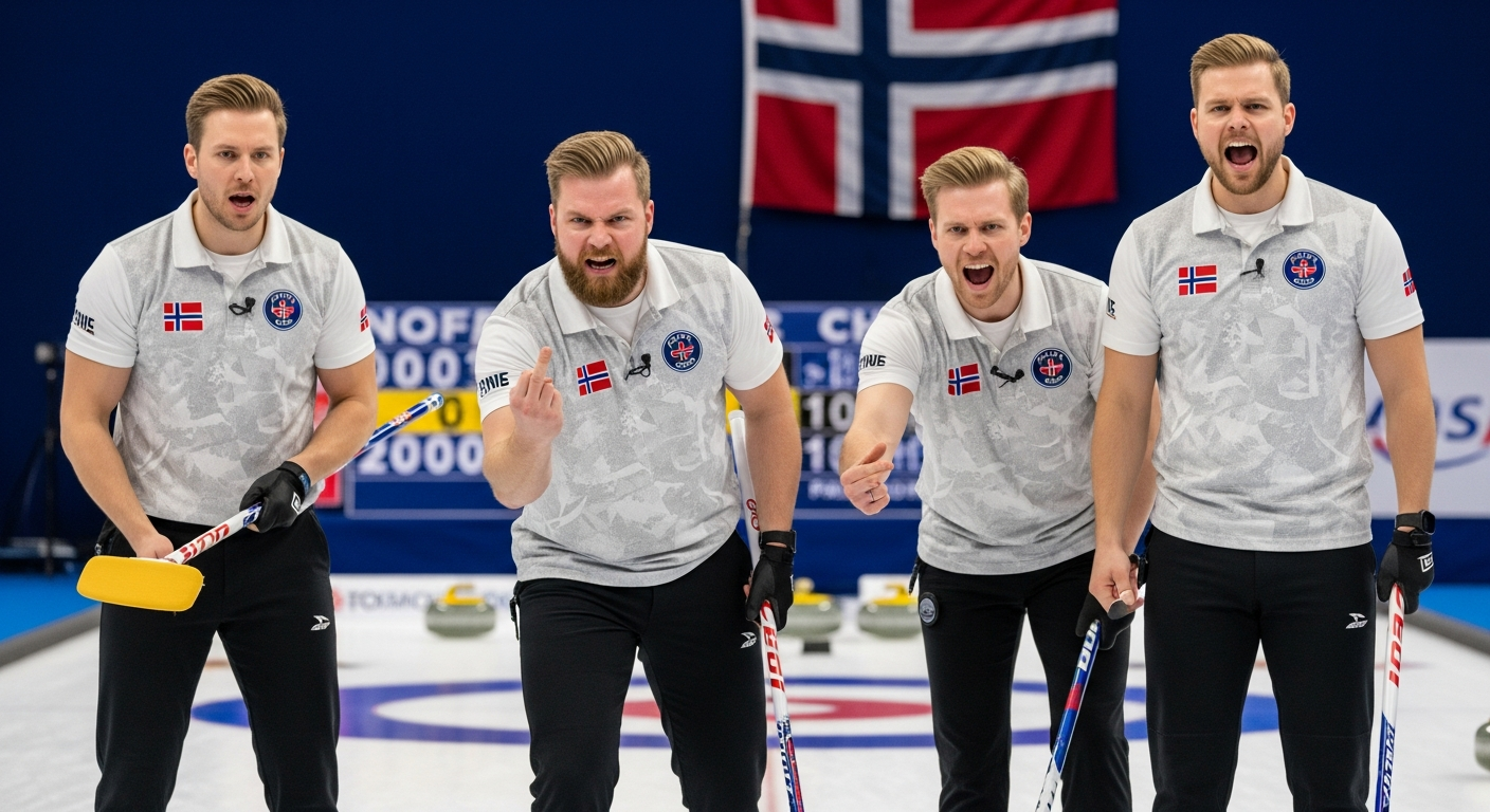 Norsk curlinglag krever VM-tittel etter tre vellykket øvelser