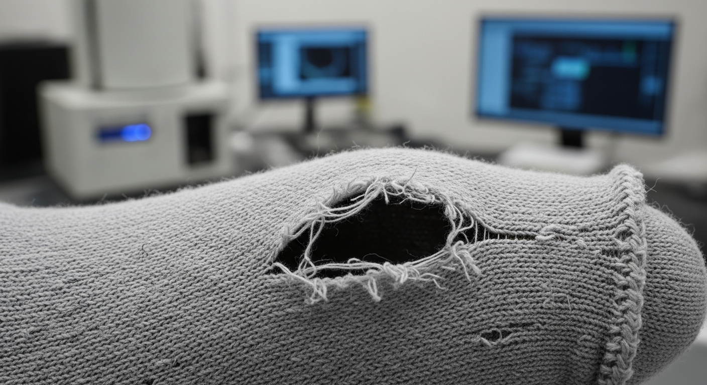 Ny forskning avslører at sokker aktivt ventilerer føtter ved å skape hull